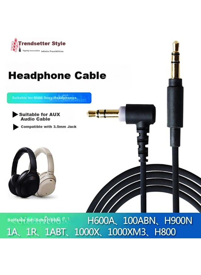 Trendsetter Upgrade Cable For Sony Headphones Xm5/1000xm4 Xm3 Xm2, 3.5mm Aux Audio Cable For Headphones, Mobile Phones, And Computers - Image 1