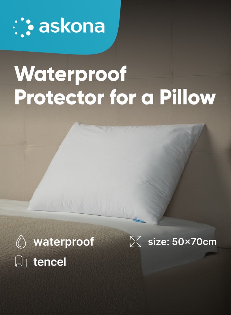 Askona Askona Waterproof Pillow Protector Tencel 50x70 - Image 1