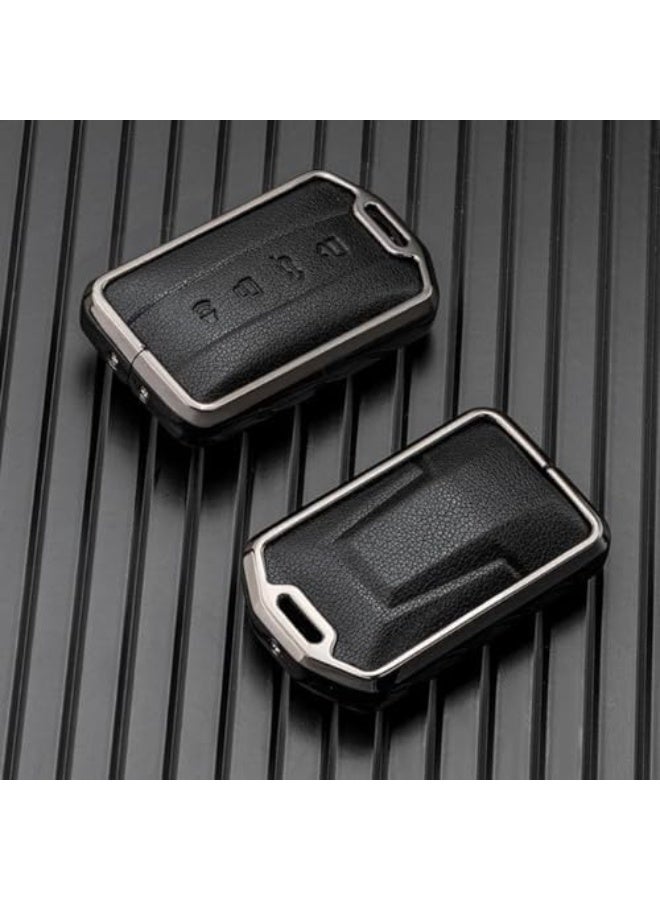 NOSKIN Leather Car Remote Key Cover, Protector for Great Wall GWM WEY TANK 300, 500, Tank300, Tank500, Keychain Accessories (Black) - Image 4