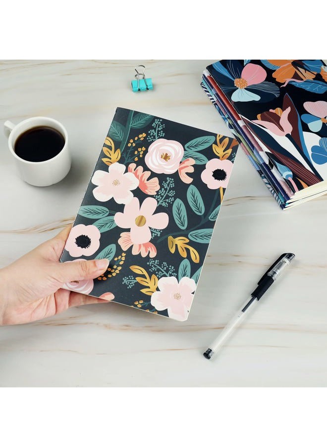 XYark 12 Pack Flower Design Dot Grid Notebook Journals Bulk for Traveler, Student and Office, Composition Subject Sketchbook Notebooks with Dotted Grid Paper, 80GSM, 30 Sheets,5.5x 8.3 inch, A5 Size - Image 5