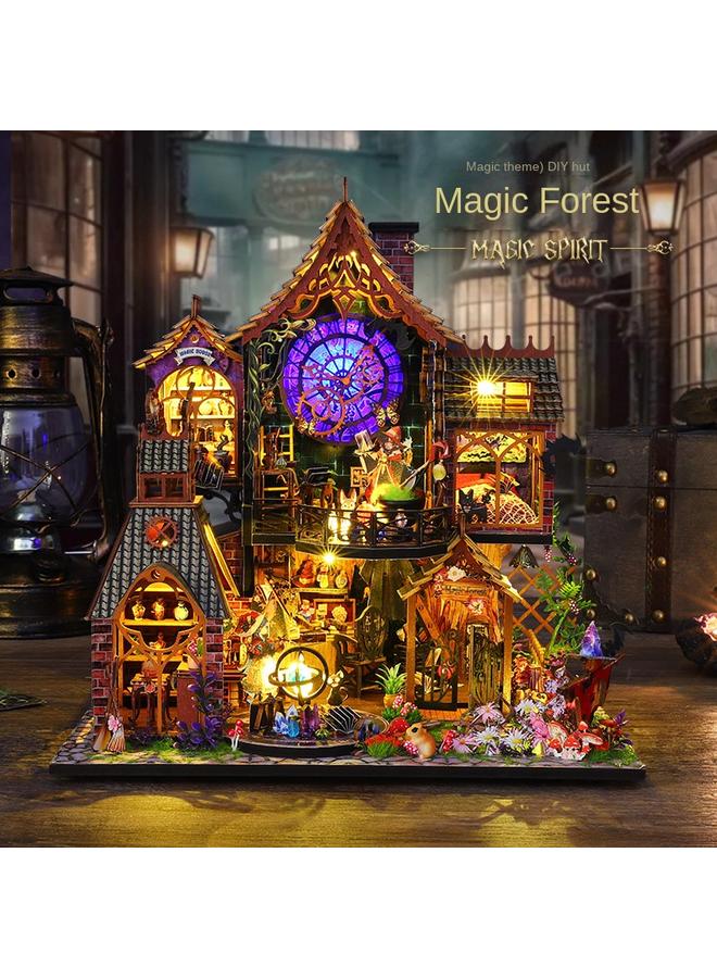 Bluejw DIY Cabin Magic Forest Handmade Assembled Model Villa Decoration Creative Heart-Walking Gift For Men And Women - Image 2