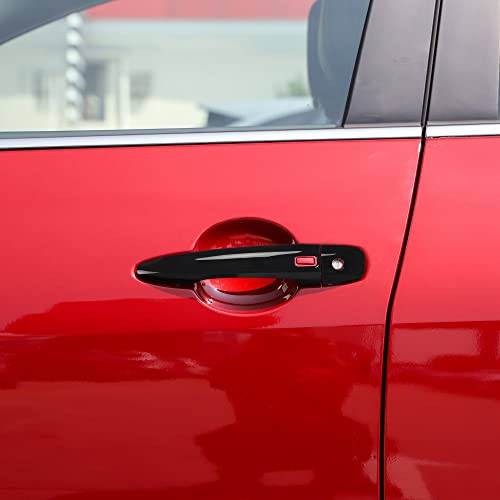 DLOVEG Car Door Handle Cover with Smart Keyless Holes Compatible for 2020-2023 2024 2025 Nissan Altima SR 2020-2023 2024 Sentra S SR SV Accessories Door Handle Cover Protector (Gloosy Black) - Image 3
