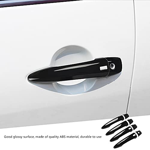 DLOVEG Car Door Handle Cover with Smart Keyless Holes Compatible for 2020-2023 2024 2025 Nissan Altima SR 2020-2023 2024 Sentra S SR SV Accessories Door Handle Cover Protector (Gloosy Black) - Image 4