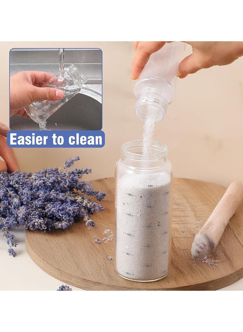 CMGTYYD Salt Pepper Shakers, Moisture Resistant Glass Seasoning Bottles with Adjustable Pour Holes, Spice Jars Container for Kitchen Home Restaurant BBQ Camping Farmhouse Kitchen Accessories - 7oz - Image 5