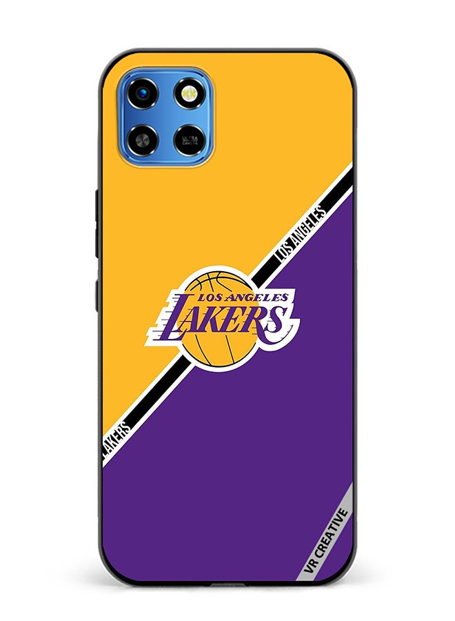 VR CREATIVE Protective Case Cover For Infinix Smart 6 HD Los Angeles Lakers Design Multicolour - Image 1