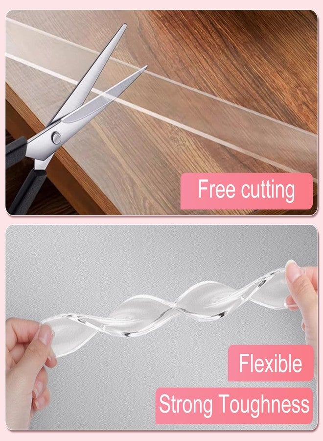 【2 Rolls 】 Clear Furniture Corner Guards， Self-AdhesiveTable Edge Protectors, Baby Safety Bumpers for Wall Corners, Fireplace, Kitchen Countertops & Sharp Furniture Edges - Image 3