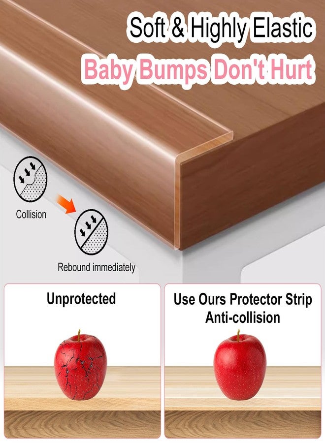 【2 Rolls 】 Clear Furniture Corner Guards， Self-AdhesiveTable Edge Protectors, Baby Safety Bumpers for Wall Corners, Fireplace, Kitchen Countertops & Sharp Furniture Edges - Image 4