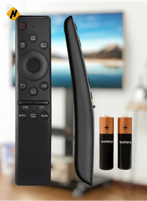 التحكم عن بُعد Universal Replacement لجميع أجهزة تلفزيون Samsung ، جهاز التحكم عن بُعد في Samsung Smart TV مع 3 أزرار اختصار [بدون وظيفة صوت] مع البطارية