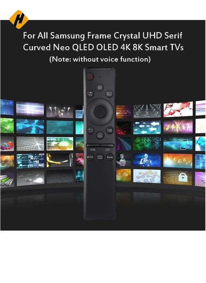 هوها - التحكم عن بُعد Universal Replacement لجميع أجهزة تلفزيون Samsung ، جهاز التحكم عن بُعد في Samsung Smart TV مع 3 أزرار اختصار [بدون وظيفة صوت] مع البطارية - Image 1