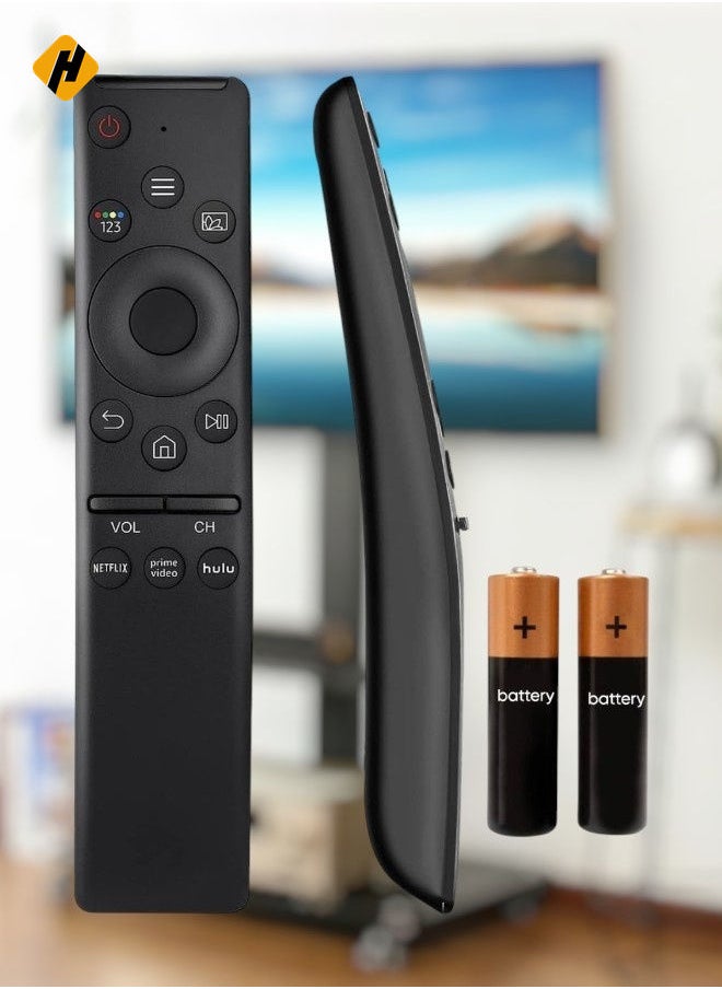 هوها - التحكم عن بُعد Universal Replacement لجميع أجهزة تلفزيون Samsung ، جهاز التحكم عن بُعد في Samsung Smart TV مع 3 أزرار اختصار [بدون وظيفة صوت] مع البطارية - Image 1