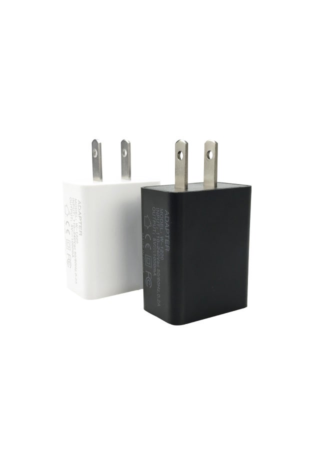 5v2a Variable Light Charger 5v1a Power Adapter Mobile Phone Usb Charger Turn Light Charging Headband Indicator Light-Color:White 5V2A Variable Light  - Image 4