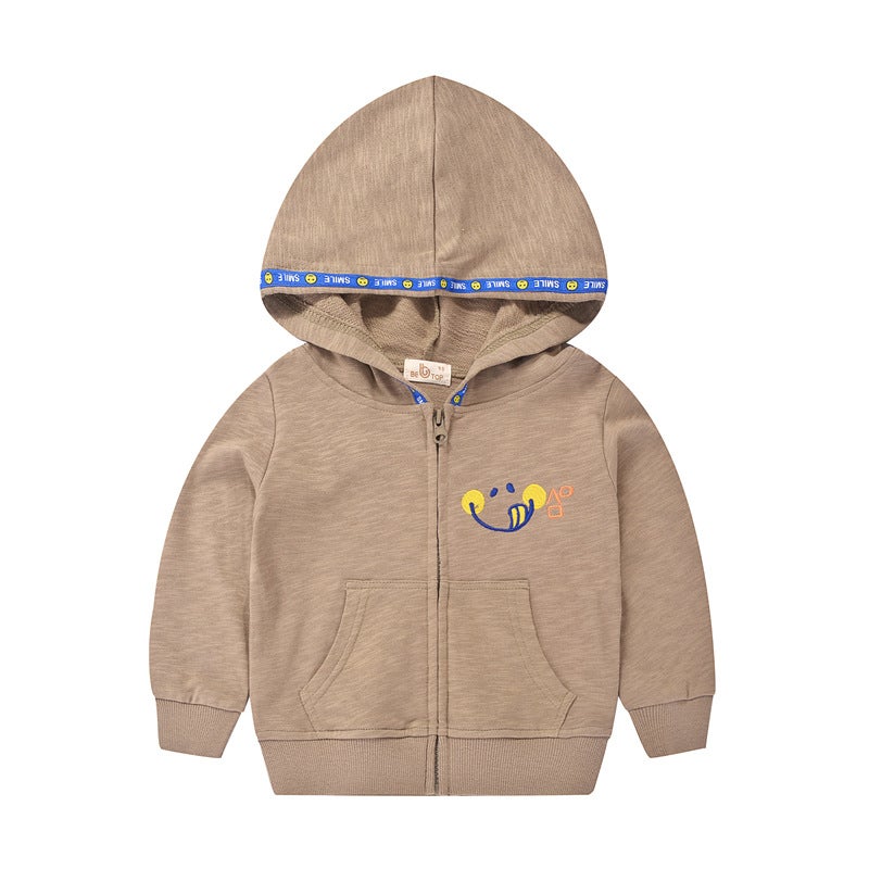 Kids Fashion Trendy Printed Hoodies wt5006 Yellow  - Image 4
