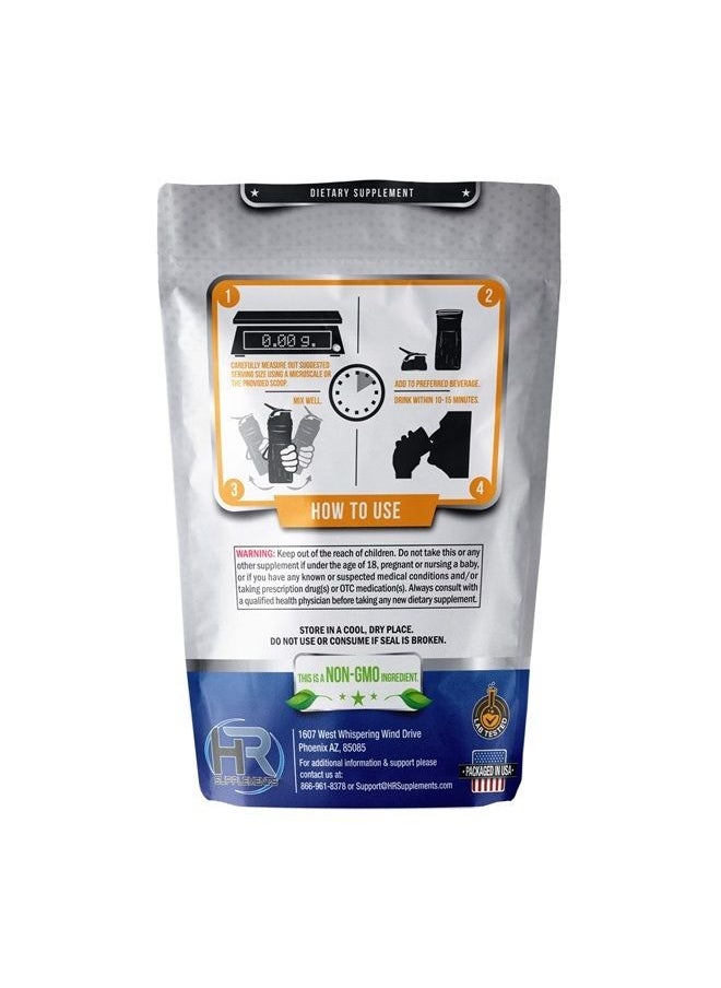 HR Supplements L-Citrulline DL-Malate 2:1 Powder, 500 Grams (1.1 Lbs), Unflavored, Lab-Tested, Scoop Included
