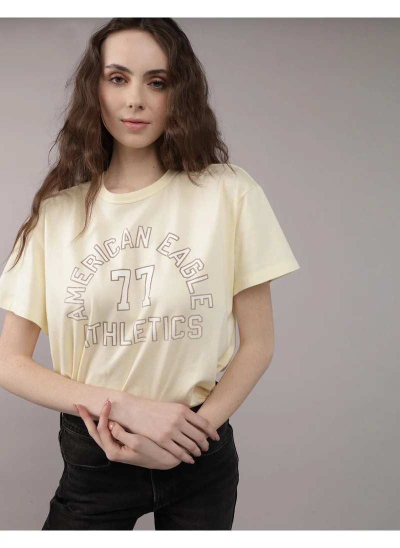 American Eagle AE Boyfriend Logo Graphic T-Shirt