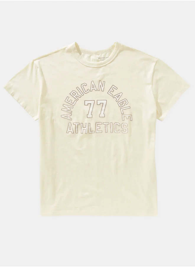 American Eagle AE Boyfriend Logo Graphic T-Shirt