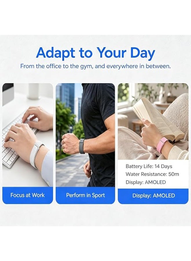 ATRJSZ Band for Google Fitbit Air, Breathable Replacement Sport Strap Adjustable, Water & Sweat Resistant Fitness Tracker Strap - Compatible with Google Fitbit Air Fitness Tracker - Image 2