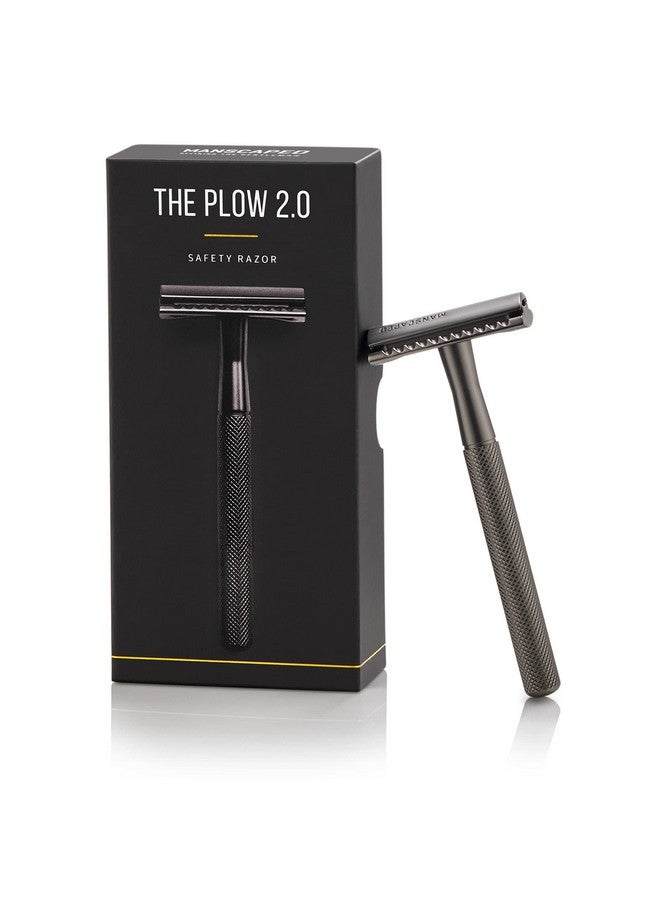 manscaped ® The Plow® 2.0 Premium Single Blade Double-Edged Safety Face Razor For Men - Image 1