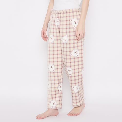 CAMEY Women's Winter Soft & Warm Printed Lower | Pyjama (Cream, L) - Image 3