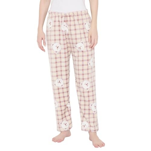 CAMEY Women's Winter Soft & Warm Printed Lower | Pyjama (Cream, L) - Image 1