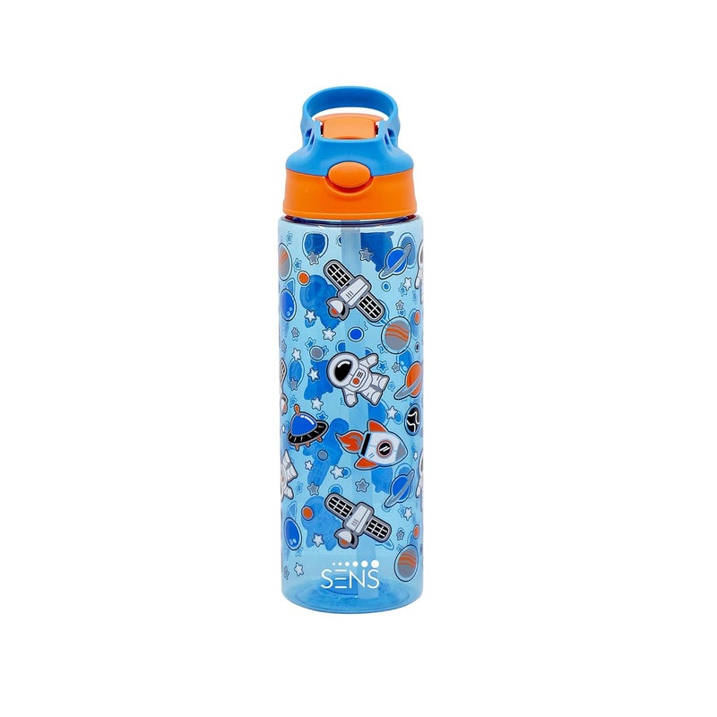SENS AquaPlay kids Water Bottle with sipper, Food grade, leak proof & BPA free, school & Picnic Bottle | Boys & Girls| 700ml | Space - Image 1