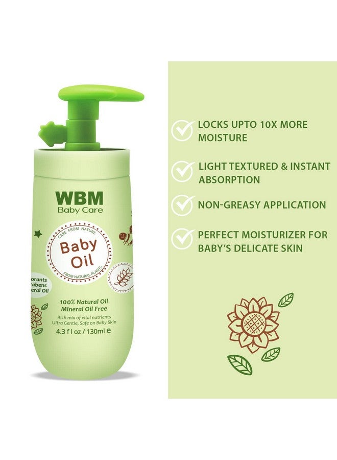 WBM Care Baby Gift Set | 5 Essential Baby Skin Care Products - Baby Lotion, Baby Shampoo, Face Cream, Baby Powder, and Baby Oil for Gentle and Complete Care - Image 5