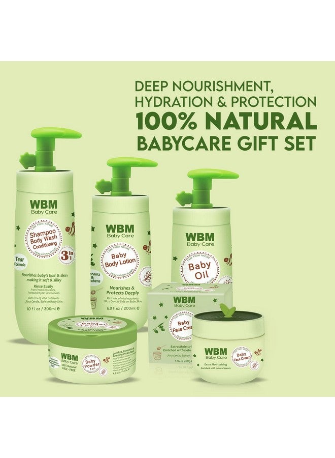 WBM Care Baby Gift Set | 5 Essential Baby Skin Care Products - Baby Lotion, Baby Shampoo, Face Cream, Baby Powder, and Baby Oil for Gentle and Complete Care - Image 2
