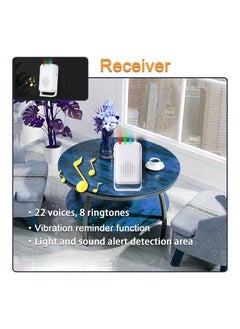 SYOSI Motion Sensor Detector Door Chime, Monitor Doorbell Alarm for Home Elderly, Elderly Dementia Patients, Mailbox Alert, Garage Driveway Alarm, Business Store Entry Alert (1 Sensor & 1 Receiver)  - Image 5