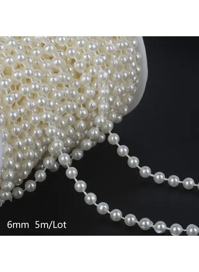 Christmas Tree Bead Necklace 196 Inch Artificial Bead Chain Decoration Indoor Outdoor Festive Party Home Decor 1pc - Image 3