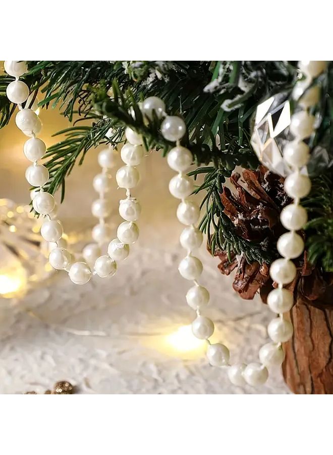 Christmas Tree Bead Necklace 196 Inch Artificial Bead Chain Decoration Indoor Outdoor Festive Party Home Decor 1pc - Image 4