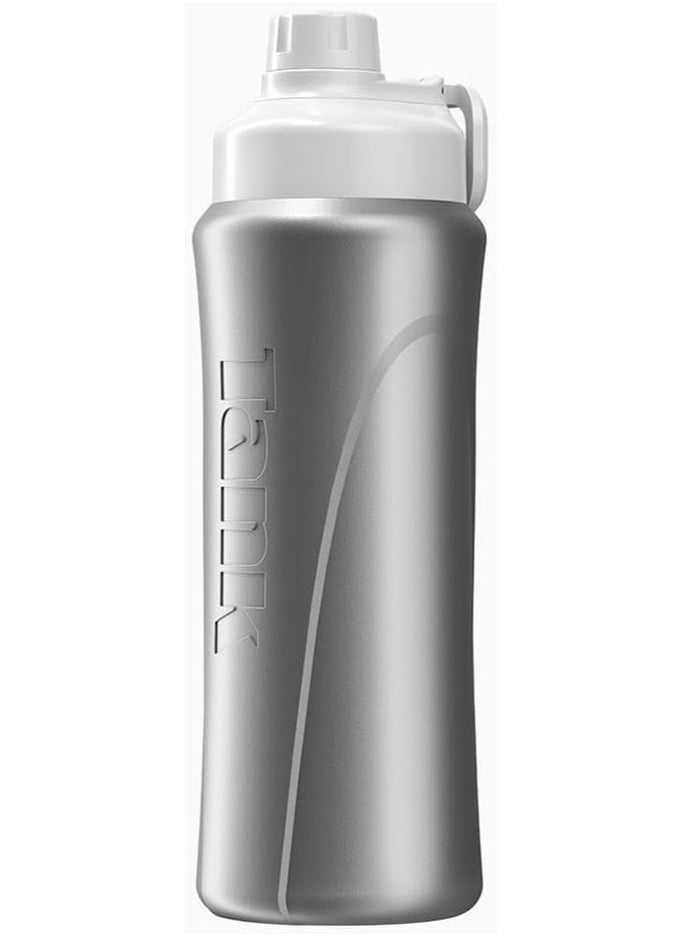 TANK Tank Insulated Plastic Water Bottle Mini Super Cool 650mL, Silver, BPA Free  - Image 2