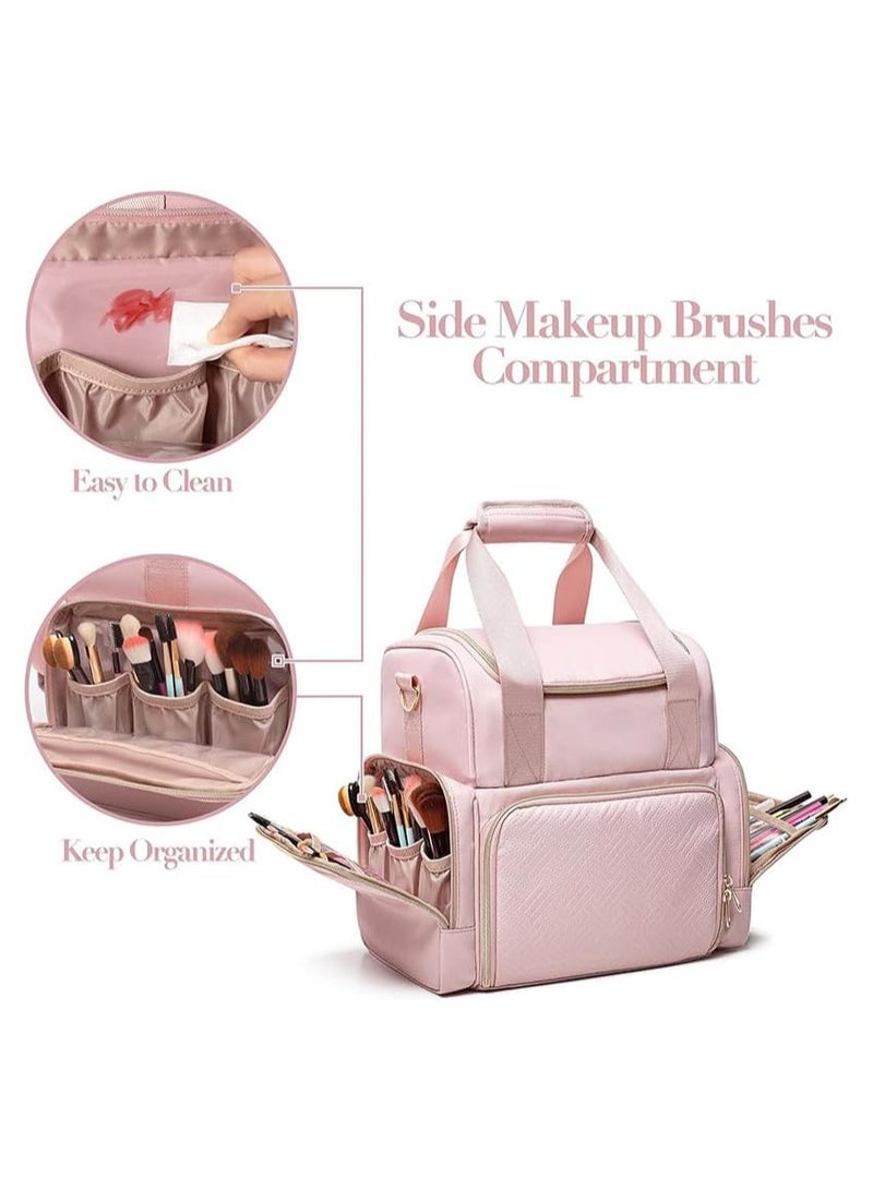 عام سطحة بأكبر لكبس المكياج مع 3 وعاء داخلي، حزمة معالج التجهيزات مع شباك لكبس قطع المكياج. - Image 5