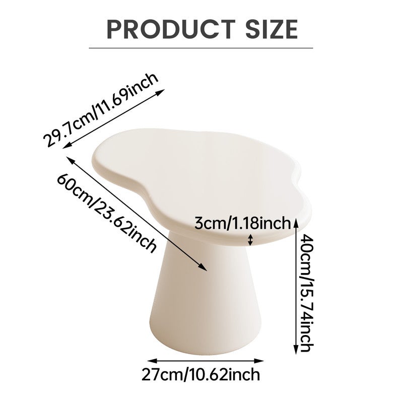 Irregular side table, sofa small side table, indoor coffee table, suitable for small side tables in living rooms, offices, homes, and bedrooms, easy to assemble - Image 2