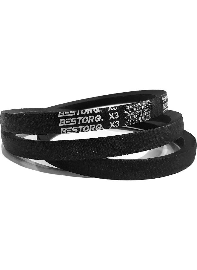 BESTORQ BESTORQ A70 or 4L720 Rubber V-Belt, Wrapped, Black, 72" Length x 0.5" Width x 0.32" Height  - Image 1
