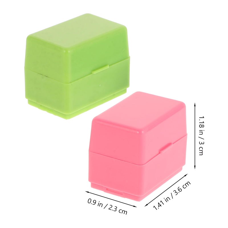 3 Pcs Self Inking Roller Stamp For Privacy Protection Office Document Security Random Color - Image 3