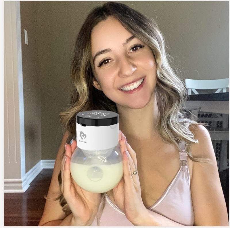 Bellababy Wearable Breast Pump Hands Free, Touch Screen Electric Breast Pump Wireless Portable, 4 Modes 9 Levels Suction, 6 oz 1 Pack. (24mm Flange, Come with 21mm/19mm/17mm Inserts) - Image 4