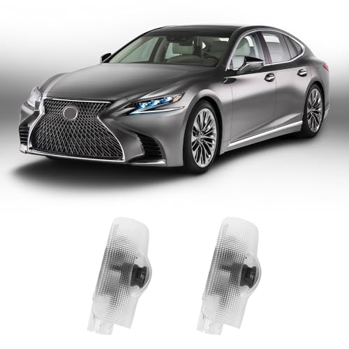 Thingrific 2pcs Car Door Lights Logo Projector, F-Sport Logo Compatible with LS/ES/is/LX/RX/GS/GX/RC/UX, No Fade HD LED Car Welcome Projector Lights, 3D Ghost Shadow Puddle Light(for F-Sport) - Image 1