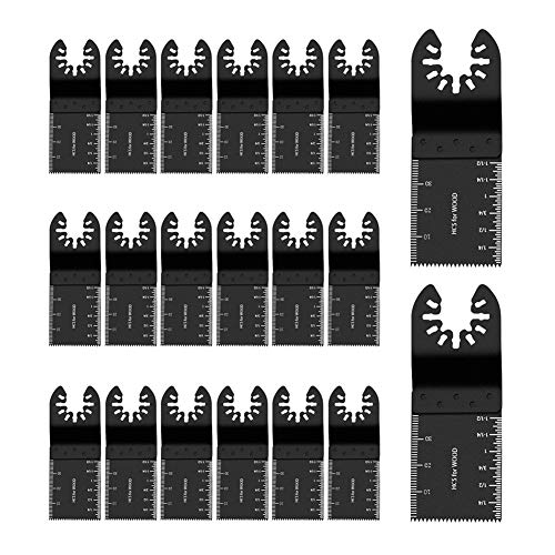 Hinmay Oscillating Saw Blades, Wood Oscillating Multifunctional Quick Release Saw Blades, Universal Multi-Tool Cutting High-Carbon Steel Kit Fits for Dewalt, Porter Cable, Rockwell and More (20pcs) - Image 1