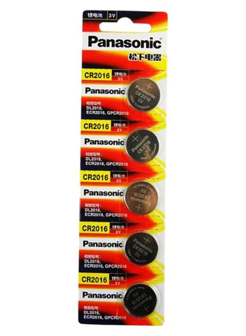 Pack Of 5 Lithium Coin Battery Silver