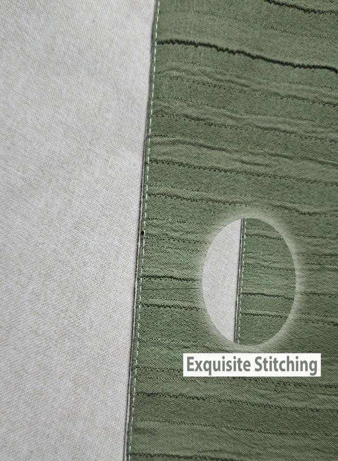 Ctslbreploo Olive Green Bed Runner 95 x 20 Inch Luxurious Seersucker Textured Bed Scarf for Queen & King Bed Striped Quilted Bed Runner Decorative for Hotel Bedroom Home - 1 Piece - Image 5
