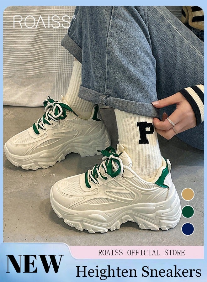 رويس أحذية رياضية أنيقة للسيدات، أحذية برباط غير قابلة للانزلاق، أحذية رياضية متعددة الاستخدامات ببطانة ناعمة، أحذية رياضية مريحة للسيدات، مناسبة للارتداء اليومي والأنشطة الخارجية - Image 3