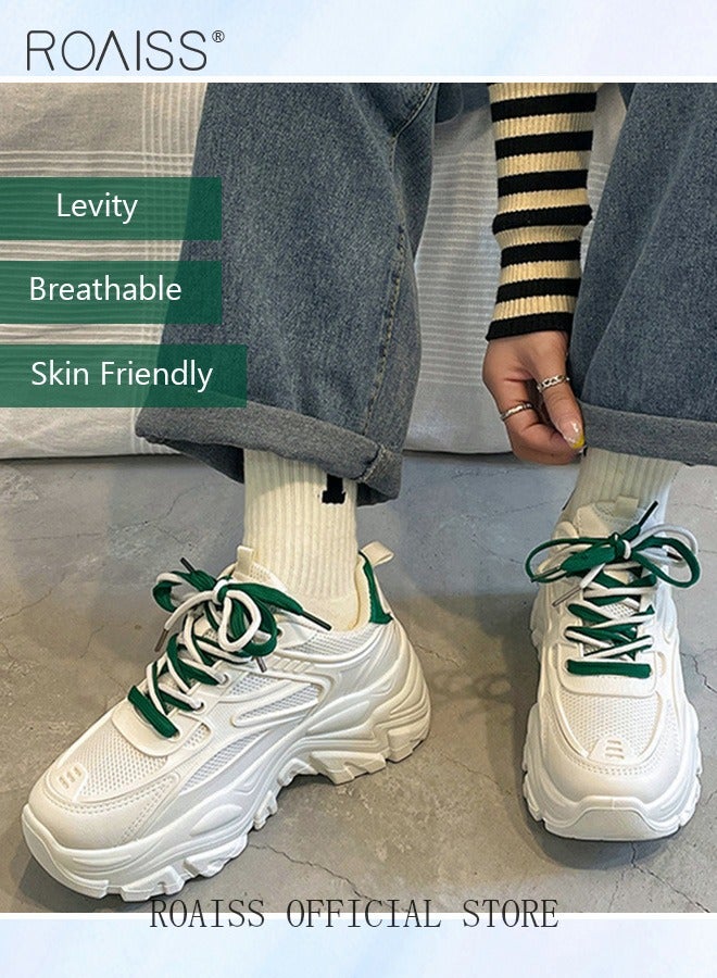 رويس أحذية رياضية أنيقة للسيدات، أحذية برباط غير قابلة للانزلاق، أحذية رياضية متعددة الاستخدامات ببطانة ناعمة، أحذية رياضية مريحة للسيدات، مناسبة للارتداء اليومي والأنشطة الخارجية - Image 2
