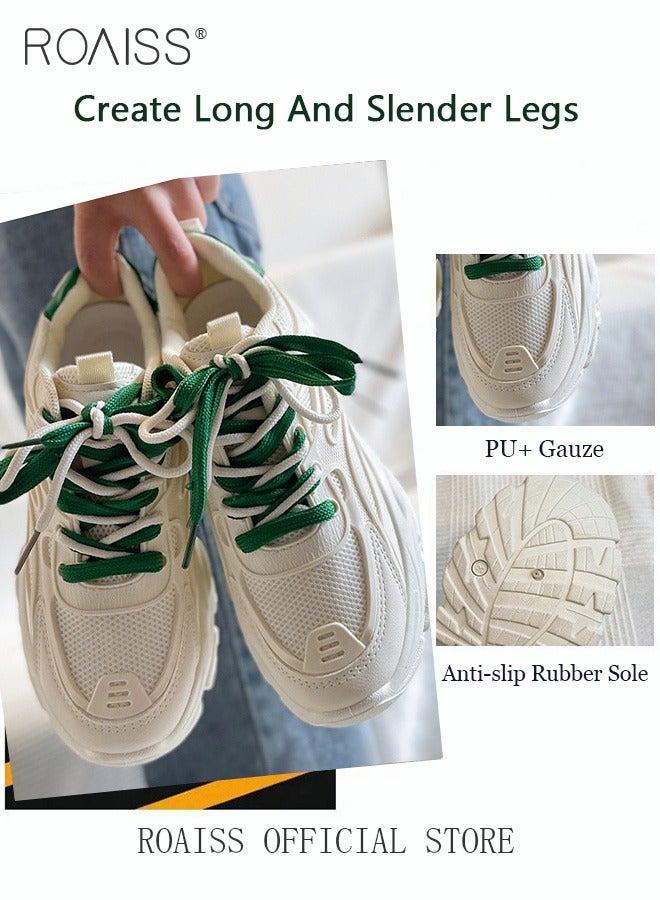 رويس أحذية رياضية أنيقة للسيدات، أحذية برباط غير قابلة للانزلاق، أحذية رياضية متعددة الاستخدامات ببطانة ناعمة، أحذية رياضية مريحة للسيدات، مناسبة للارتداء اليومي والأنشطة الخارجية - Image 4