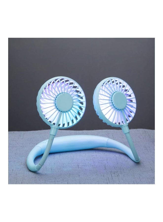 إسكدنيا مروحة صغيرة للرقبة قابلة للشحن بمنفذ USB LSKO0116-4 أزرق - Image 2