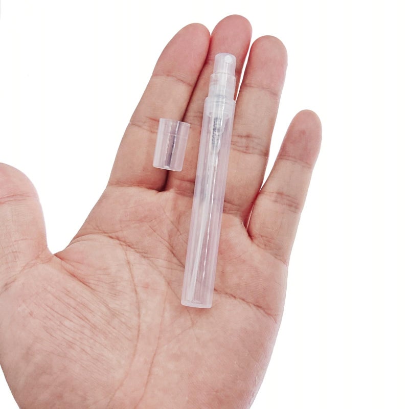 Rikwog 40Pcs Mini Spray Bottles  5Ml Plastic Refillable Empty Fine Mist Perfume Bottles Portable Sample Spray Containers For Travel Party Cosmetic Makeup Tool  Clear - Image 4