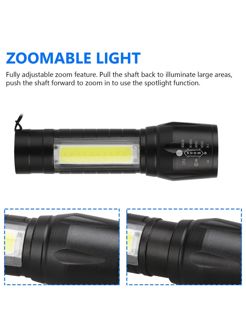 Mini LED Rechargeable Flashlight Light Camping COB Light Flashlight  - Image 5