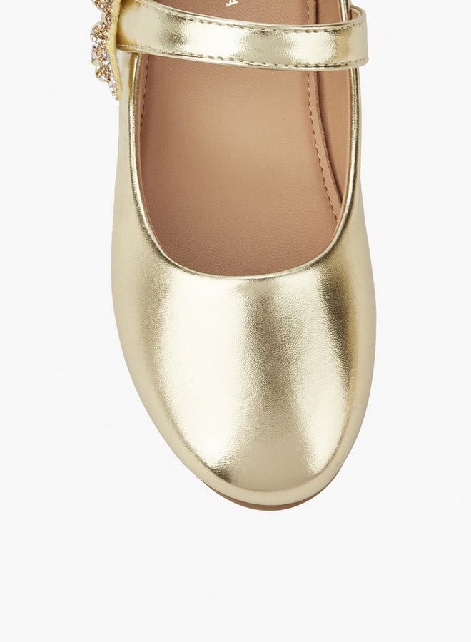 Flora Bella By Shoexpress Girls Butterfly Accent Ballerina Shoes - Image 4