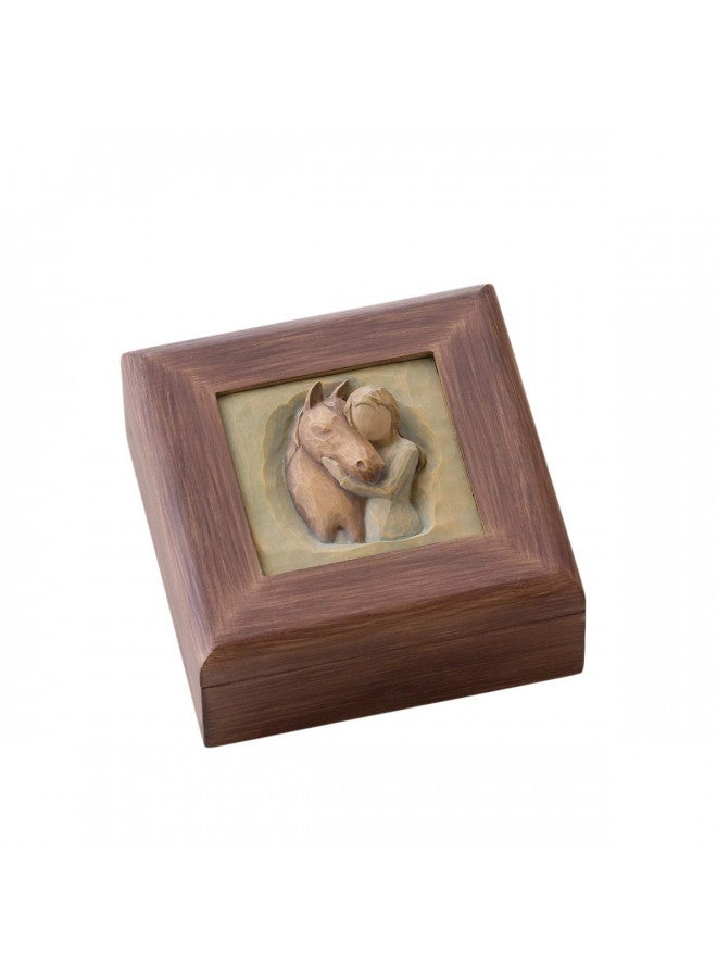 Willow Tree Quiet Strength, sculpted hand-painted memory box - Image 1