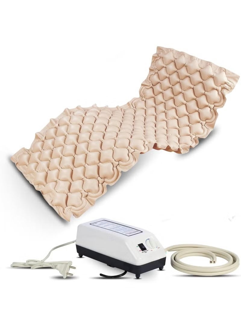 Anti Bedsore Air Mattress with Pump for Patient Care, Alternating Pressure Bubble Air Mattress, Inflatable Pressure Relief Bed for Long-Term Comfort - Image 1
