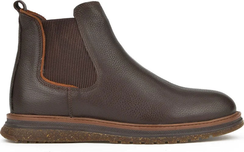 Ziya Men's Leather Boots 1431007ZB102 Brown