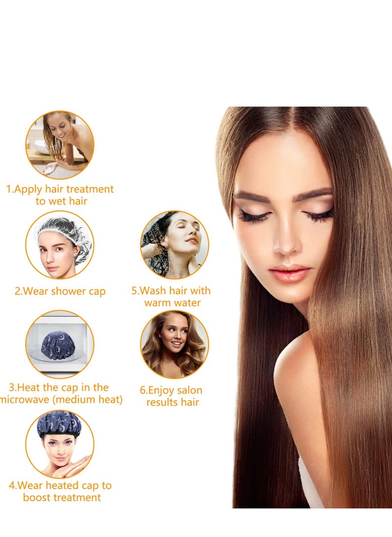 SYOSI - Flaxseed Deep Conditioning Heat Cap - Cordless 100% Safe Microwave Hot Cap for Steaming Hair Styling and Treatment Steam Cap Steaming Haircare Therapy - Image 1